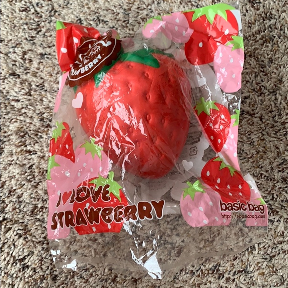 *RARE* Red Jumbo iBloom Strawberry Squishy